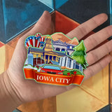 Магнит на холодильник для Айова-Сити, штат Айова, США, 942