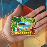 Refrigerator Magnet for Huatulco Mexico  1845