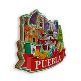 Refrigerator Magnet for Puebla Mexico  1833