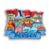 Refrigerator Magnet for Bergen Norway  2268