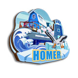 Kühlschrankmagnet für Homer Alaska USA 156