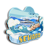 Kühlschrankmagnet für Seward Alaska USA 163