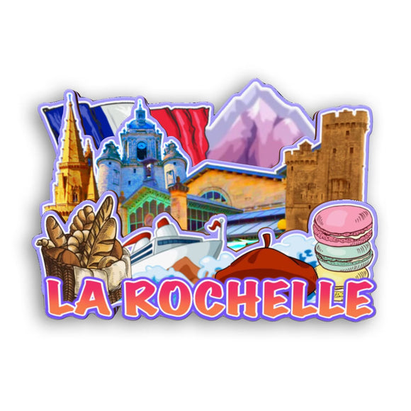 Refrigerator Magnet for La Rochelle France  2574