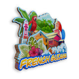 Refrigerator Magnet for French Guiana France  1347