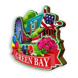 Refrigerator Magnet for Green Bay Wisconsin USA  916