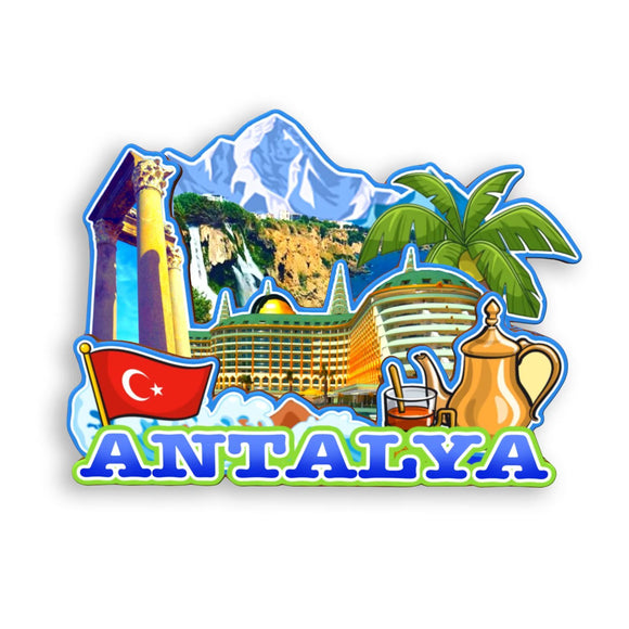 Магнит на холодильник Анталья Турция 1633