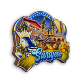 Refrigerator Magnet for Sarajevo Bosnia and Herzegovina  2413