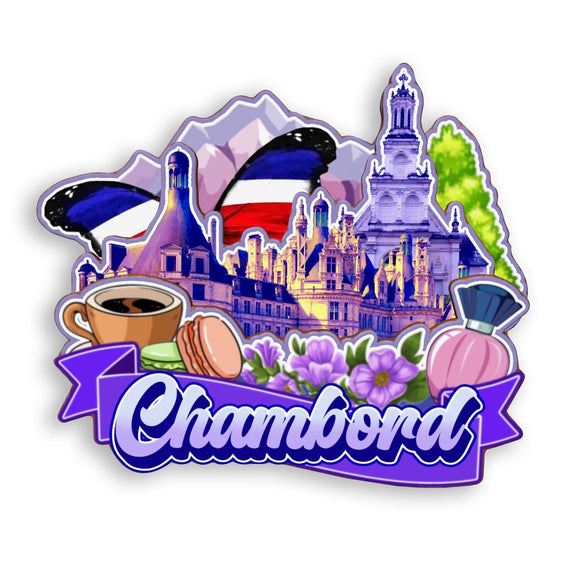 Refrigerator Magnet for Chambord France  1342