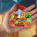 Refrigerator Magnet for Trebic Czech  2104