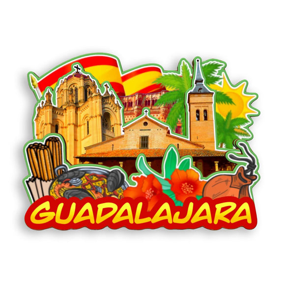 Refrigerator Magnet for Guadalajara Spain  1502