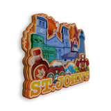 Refrigerator Magnet for St.John's Canada  1886