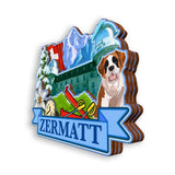 Магнит на холодильник Церматт Швейцария 2034