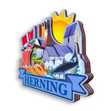 Refrigerator Magnet for Herning Denmark  2081