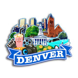 Kühlschrankmagnet für Denver Colorado USA 270