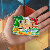 Kühlschrankmagnet für Cagliari, Italien 1286