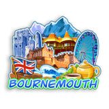 Kühlschrankmagnet für Bournemouth UK 1490