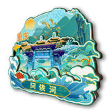 Refrigerator Magnet for Ayi River Scenic Area, Pengshui, Chongqing, China  10