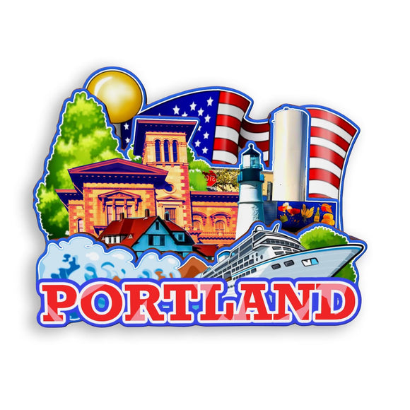 Refrigerator Magnet for Portland Maine USA  966