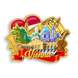 Kühlschrankmagnet für Wien, Österreich, 1585