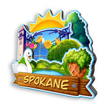 Магнит на холодильник для Спокана, Вашингтон, США 900