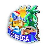 Refrigerator Magnet for Corsica France  1346