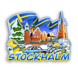 Kühlschrankmagnet für Stockhalm Schweden 2161