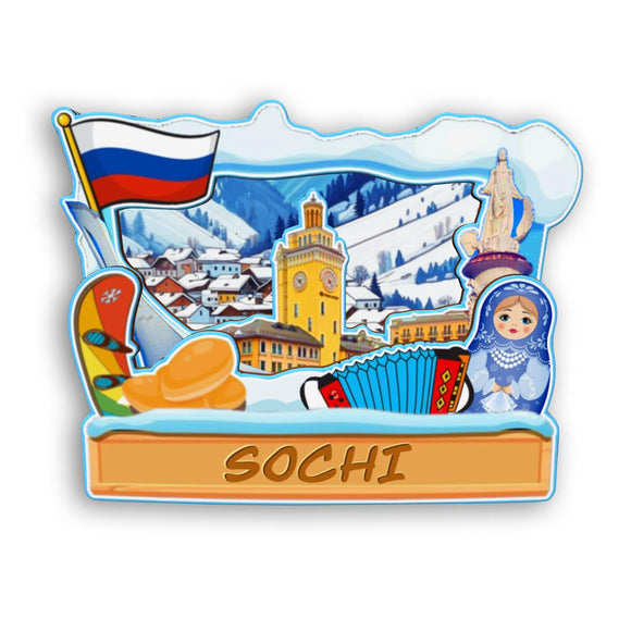 Refrigerator Magnet for Sochi Russia  2524