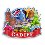 Refrigerator Magnet for Cadiff UK  1465