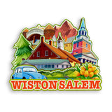 Refrigerator Magnet for Winston-Salem North Carolina USA  1096