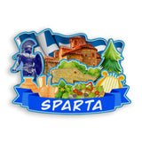 Refrigerator Magnet for Sparta Greece  1749