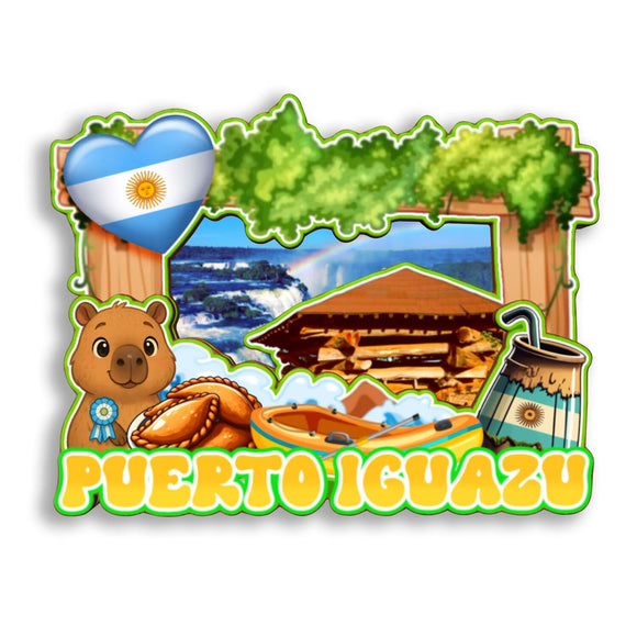 Refrigerator Magnet for Puerto Iguazu Argentina  2826