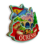 Kühlschrankmagnet für Ourense, Spanien 1552