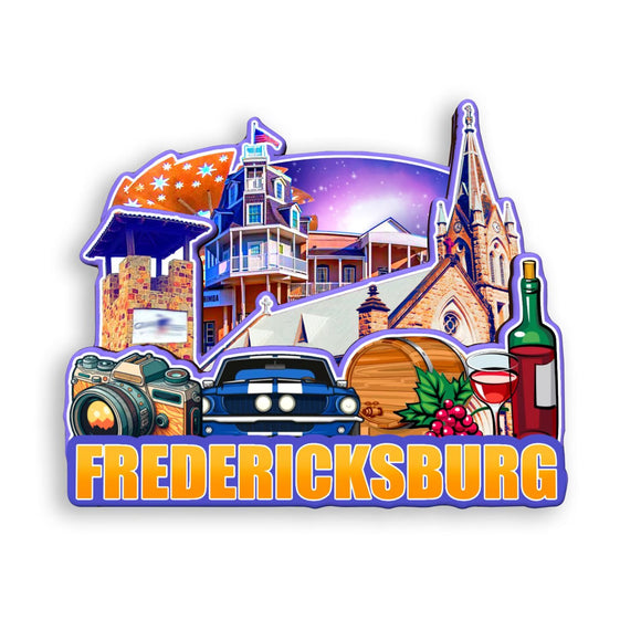 Kühlschrankmagnet für Fredericksburg Texas USA 400