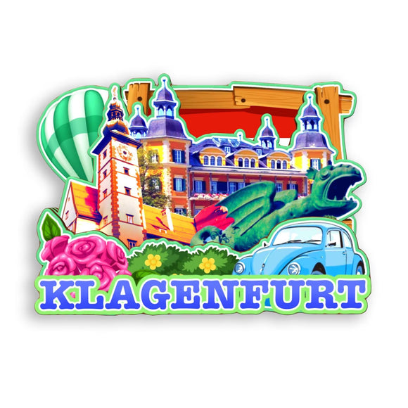 Kühlschrankmagnet für Klagenfurt Österreich 1596