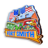 Kühlschrankmagnet für Fort Smith Arkansas USA 335