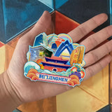 Магнит на холодильник для Цзинмэнь, Хубэй, Китай 595