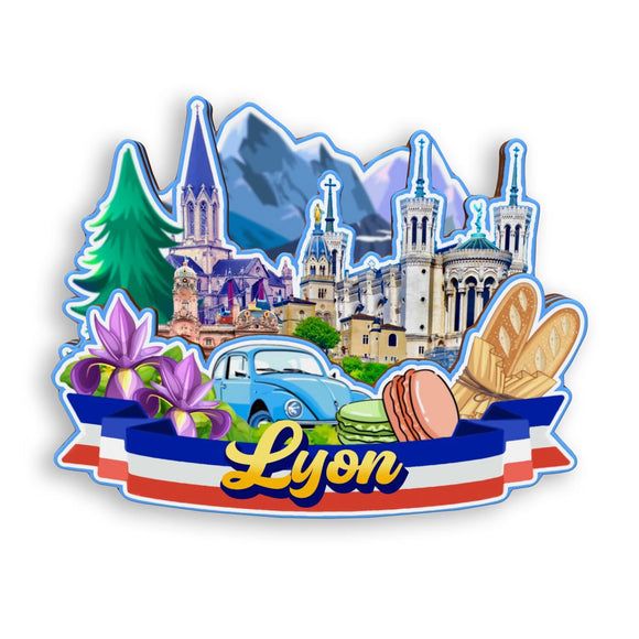 Refrigerator Magnet for Lyon France  1315