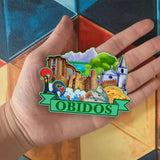 Refrigerator Magnet for Obidos Portugal  1948