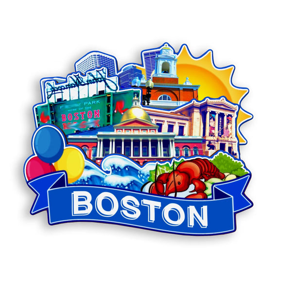 Refrigerator Magnet for Boston Massachusetts USA  980