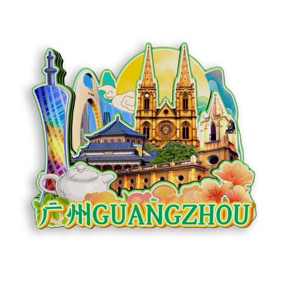 Магнит на холодильник для Гуанчжоу, Гуандун, Китай 485