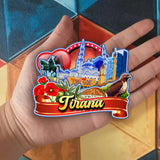 Refrigerator Magnet for Tirana Albania  2453