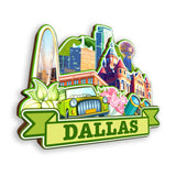 Kühlschrankmagnet für Dallas Texas USA 381