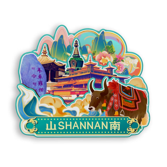 Магнит на холодильник для Шаньнаня, Тибет, Китай 834