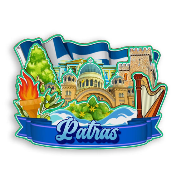 Refrigerator Magnet for Patras Greece  1738