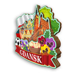Refrigerator Magnet for Gdansk Poland  2113