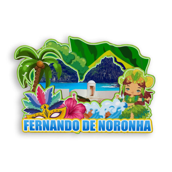 Refrigerator Magnet for Fernando de Noronha Brazil  1924