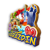 Kühlschrankmagnet für Varazdin Kroatien 2226