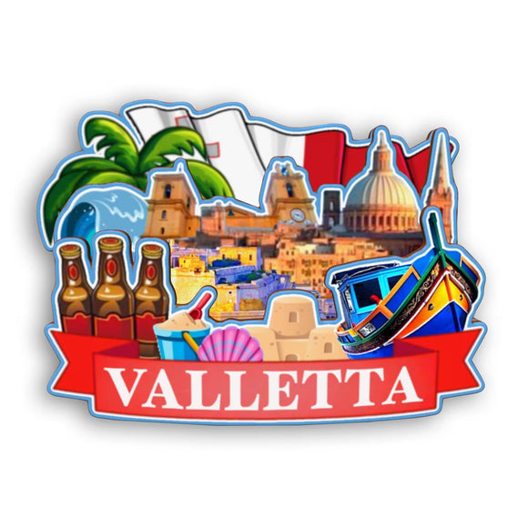 Магнит на холодильник для Валлетты, Мальта 2295