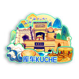 Kühlschrankmagnet für Kuqa, Xinjiang, China 632