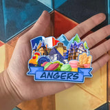Refrigerator Magnet for Angers France  2587